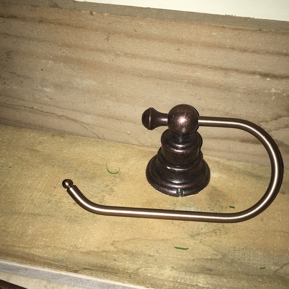 Toilet paper holder wall